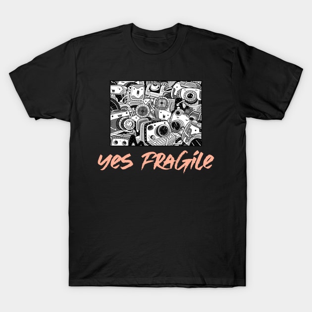 Yes Fragile - Mental Health Month T-Shirt by Rachel Garcia Designs